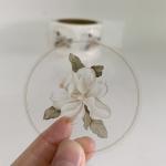 Transparent Carton Sticker Clear Gold Foil Stickers Self Adhesive CMYK PVC