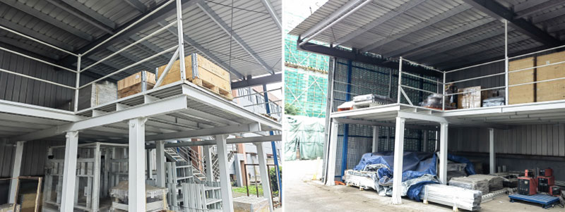 Steel Structure Garret Mezzanine Floor Platform 