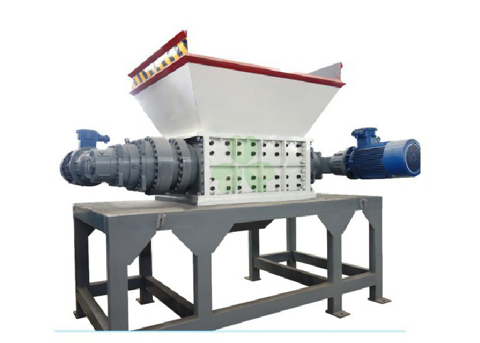 High Output Double Shaft Plastic Shredder Machine / Waste Plastic Automatic Crusher