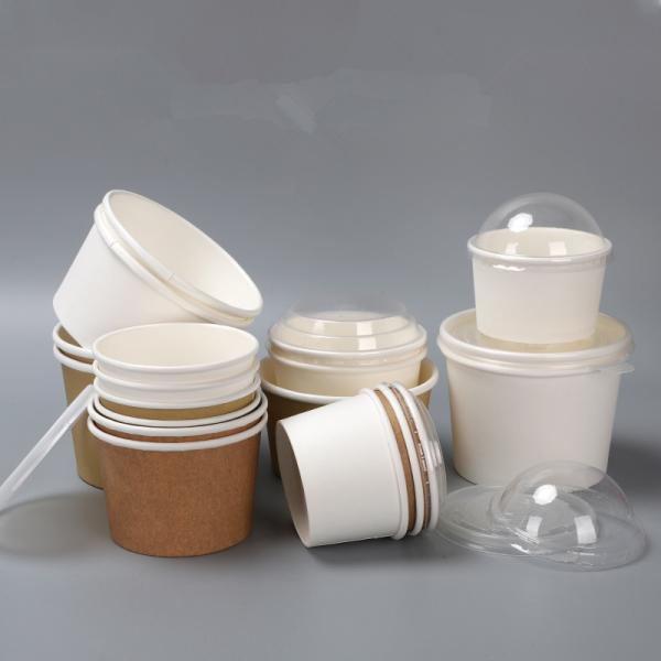 350gsm Quality Disposable Ice Cream Paper Cup Ice Beverage Shop Used Ice Cream