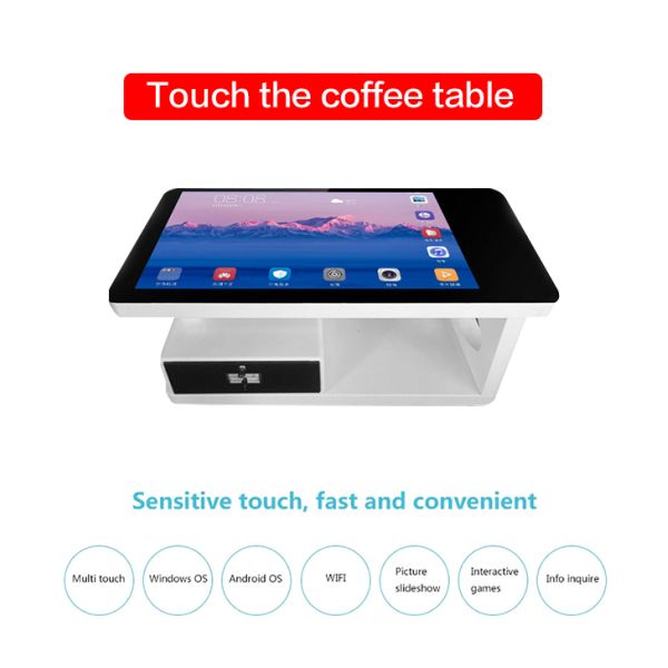 55 inch Touch table Wifi android system LCD table kiosk interactive multi top coffee smart table for kids game info show