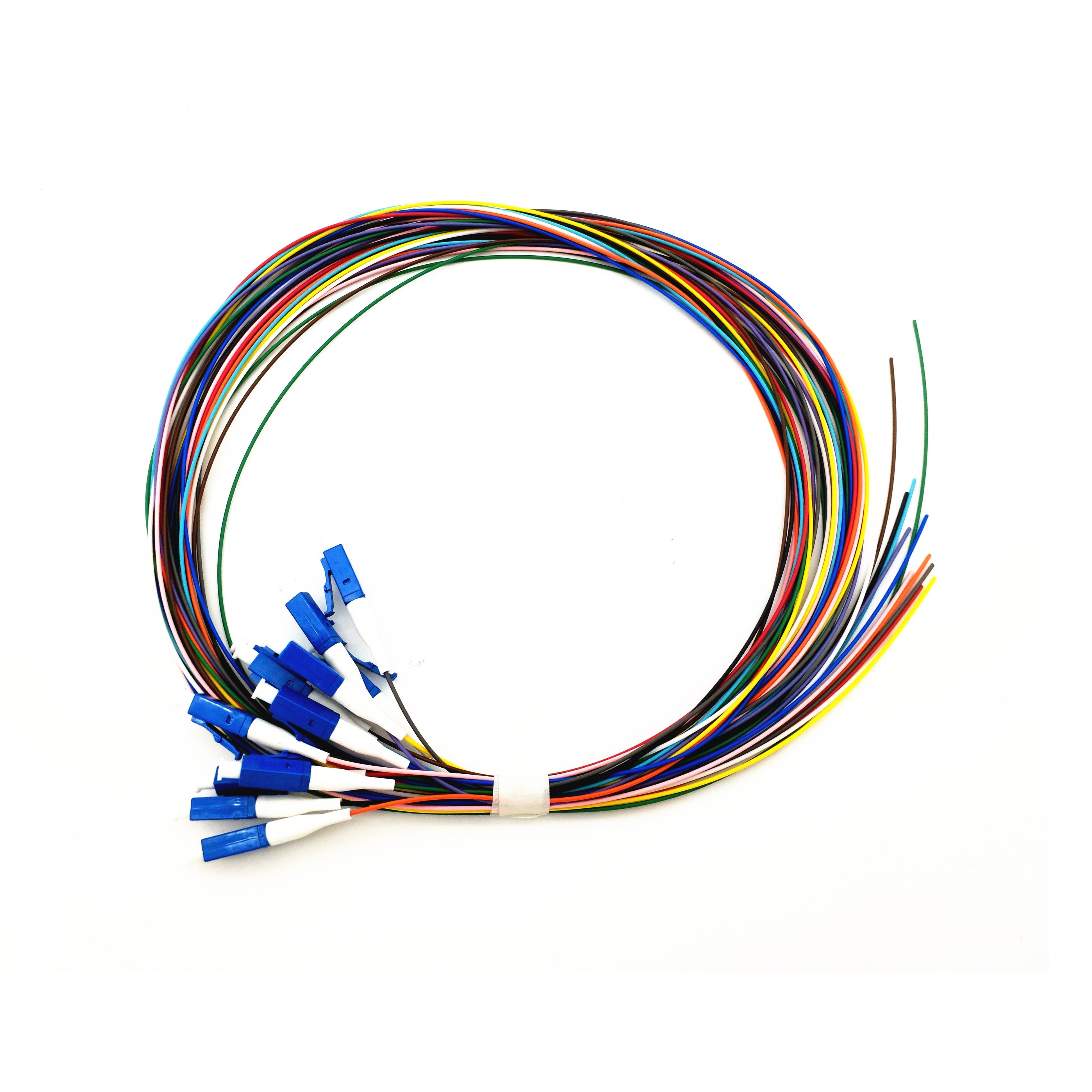 Single Mode OS2 LC UPC Ribbon Fiber Pigtails G657A1 4/6/8/12 Strand