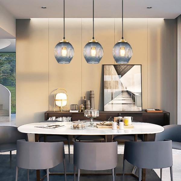 LED Pendant Lights Glass Living Room Light Fixture Dining Room Kitchen Hanging
