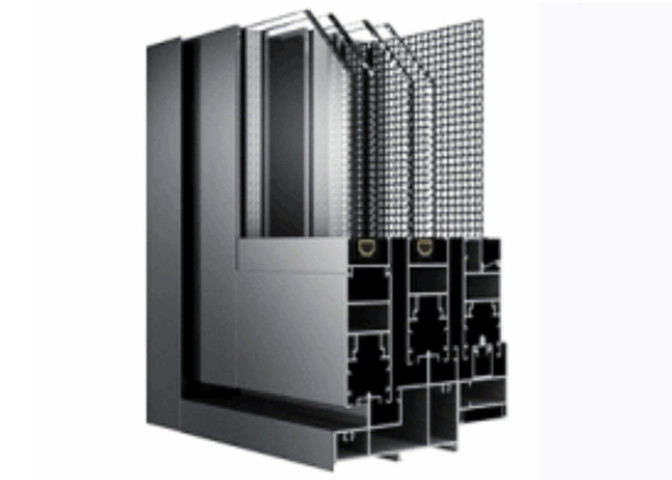 6061 1.4mm Extrusion Window Frame Aluminum Profile 3 Rail Sliding