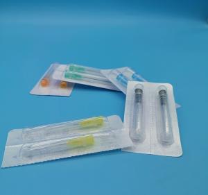 China Yellow Disposable Hypodermic Needles Syringe Out Diameter 0.9mm 20G wholesale