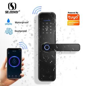 China Outdoor Tuya App Fingerprint Biometric Digital Keyless Lock wholesale