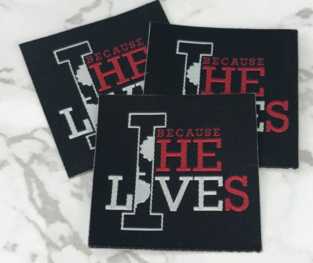 Iron On Clothing Neck Woven Fabric Labels Washable With Straight Cut