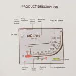 Analog Air Pressure Differential Meter Red Oil Digital Differential Pressure