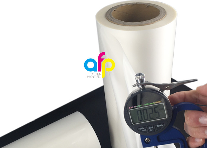 25 Micron Matt Laminating Film Roll , 495mm * 3000m BOPP Lamination Films