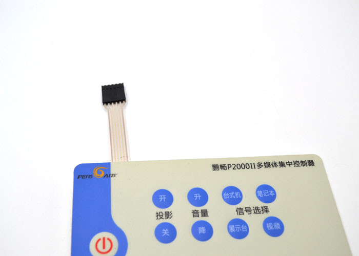 Embossed / Flat Keys Tactile Membrane Switch For Remote Controller Custom Logo
