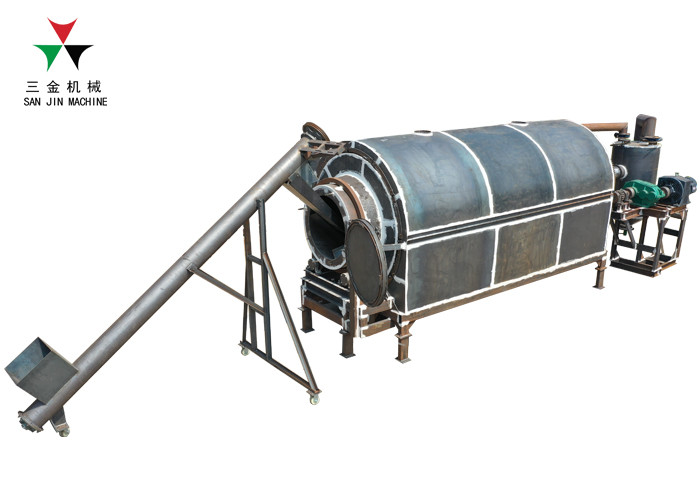 Charcoal Wood Chips 1300kg/H Continuous Carbonization Furnace