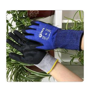 China Wood Working Anti Abrasion Cut Resistant With Foam Nitrile Dipping Safety Gloves wholesale
