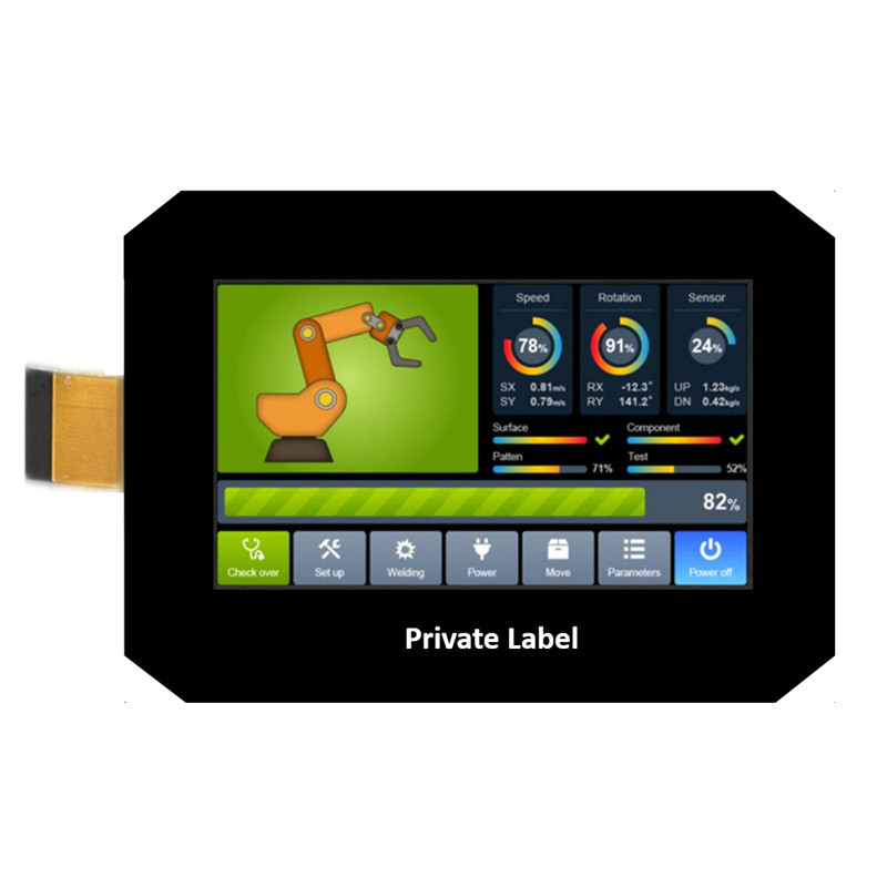 4.3 Inch TFT Monitor LCD 800(RGB)X480 ST7282 Drive IC Full View TFT LCD Module