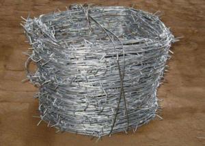 China Hot Dipped Galvanized 20kgs Per Roll Pvc Coated Barbed Wires wholesale
