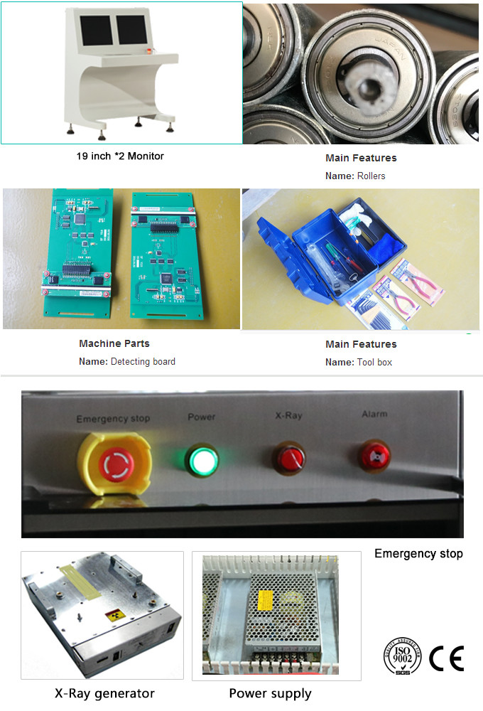 High Penetration X Ray Baggage Inspection System 100 KG Airport X Ray Baggage Security Scanner Machine SF5030A