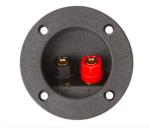 Φ75mm Round Speaker Terminal Cup With Metal Binding Post Connectors