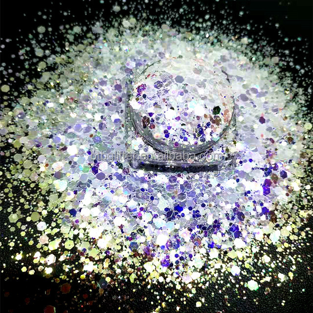 Polyester Christmas Decoration Supplies Free Samples FC FCC F NIB Glitter Mixes Shape and Benefit