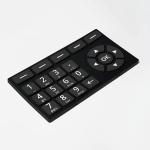 Abrasion Resistant Silicone Rubber Keypads , Rubber Membrane Switch Multifunctio