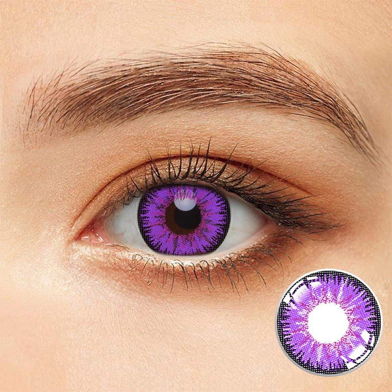 OEM Vika Purple Brown Blue Halloween Eye Contacts 14.5mm for party