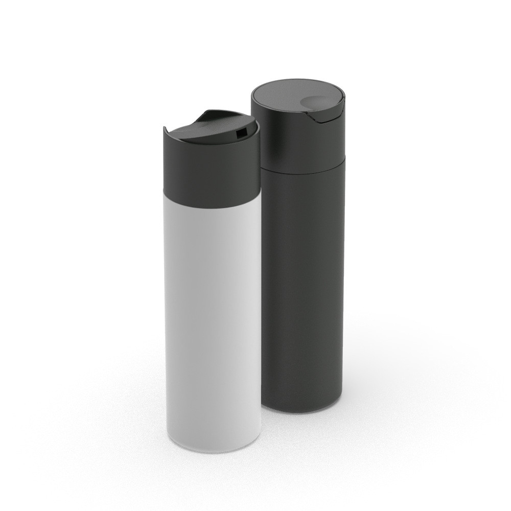Cylinder Shape 200ml Squeeze HDPE Plastic Shampoo And Conditioner Bottles Custom Logo