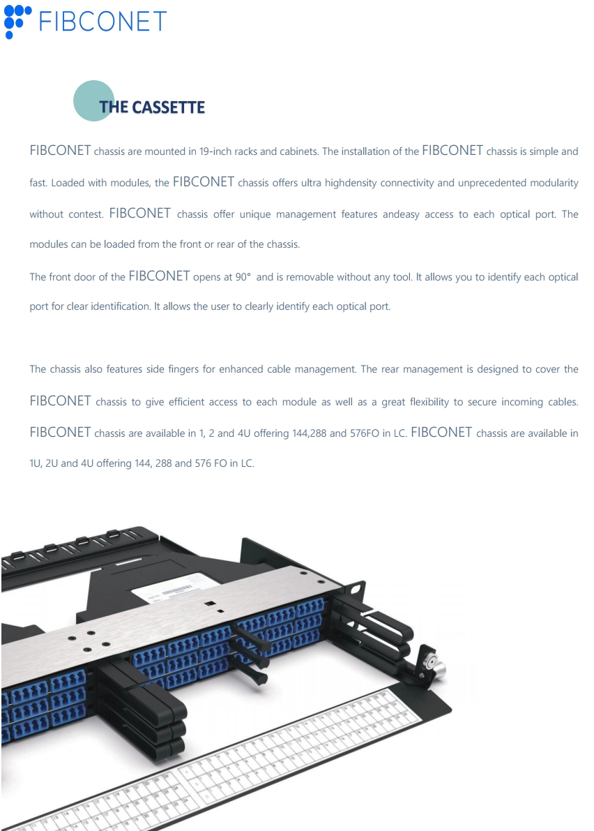 Optimize Fiber Optic Opening Networking Rack 19-Inch MPO/MTP Standard for 3G Network