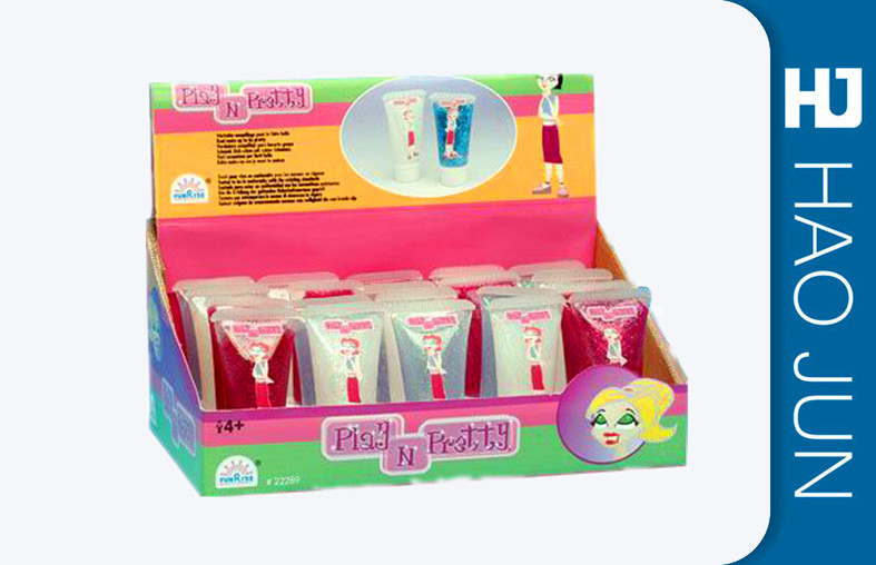 Tabletop PDQ Cardboard Display Boxes Plat Packed For Supermarket , Free Sample