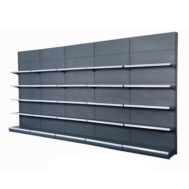 Metal Free Standing Pegboard Display Supermarket For Snacks