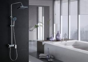 China Multifunctional Thermostatic Shower Systems Wall Hanging Installation ROVATE wholesale