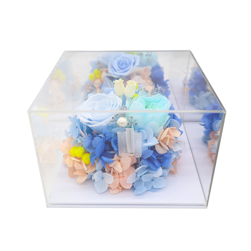 Environmental Friendly Luxury Flower Box Keeping The Fresh Of The Love Forever