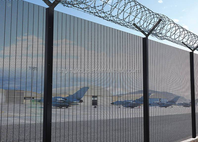 Metal Garden Fence Galvanized and Powder Coated 358 Security Fence Waterproof Fencing