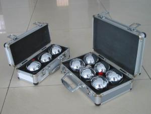 China 6pcs petanque aluminium box,wholesale/retail boules set wholesale
