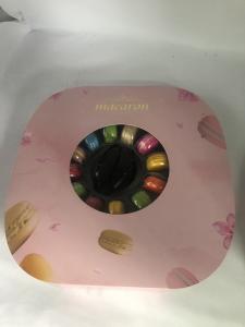 China 33 Cells Round Shape Macaron Gift Box Recyclable For Food wholesale