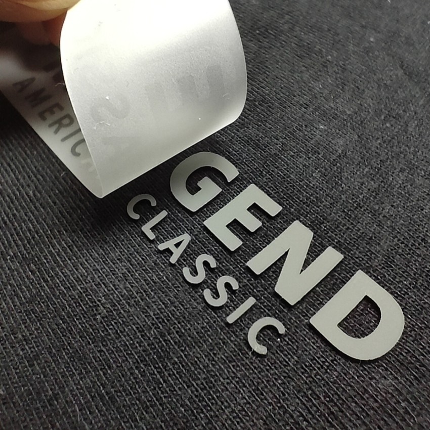 Matte Surface Silicone Heat Transfer Logo Flat Screen Printing Logo Customized