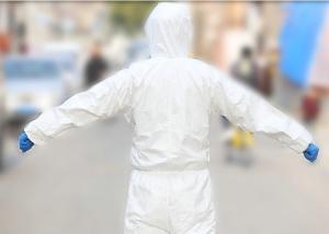 China Anti Epidemic Disposable Hooded Coveralls Chemical Resistant Coveralls wholesale