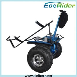 China Standing 2 Wheel Electric Scooter Golf Bag Carrier Awesome Blue Back Light Alarm wholesale