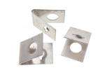 Sheet Metal Stamping Parts 15mm Height Black Spring Steel V Shaped Brackets