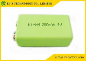 China 9V 280mah Prismatic Nimh Battery / 6F22 9v Battery High Energy Density 9V rechargeable battery on sale
