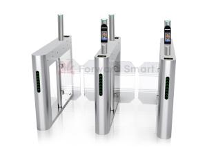 China High Speed Pass Glass Retractable Swing Barrier Turnstile wholesale