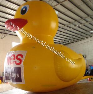China Big and bright inflatable duck, great for advertising. wholesale