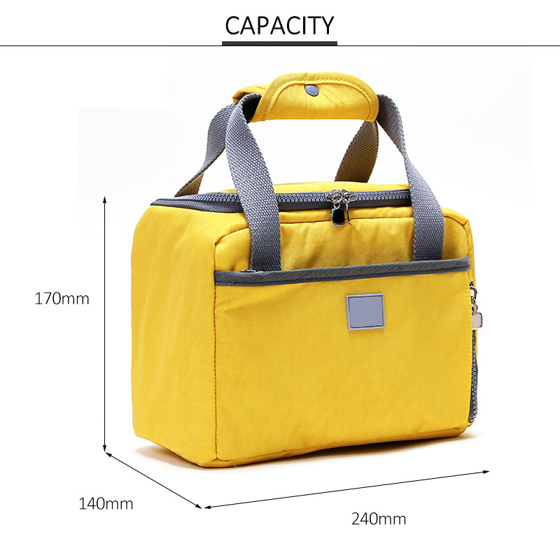 Wholesale Portable Stylish Reusable Waterproof Insulated Lunch Bag