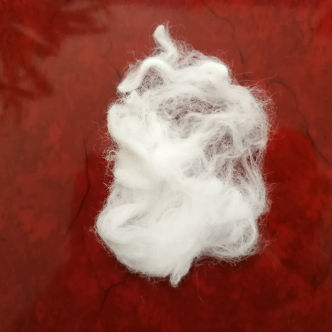 Recycled GRS Nylon 6 Fiber Raw White ISO9001 Environmentally Friendly