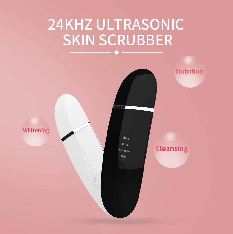 Ultrasonic skin scrubber facial equipment home use beauty device