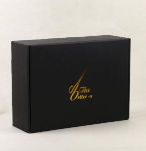 China Gift 250gsm Grey Board Cardboard Package Boxes Gold Foil Stamping wholesale
