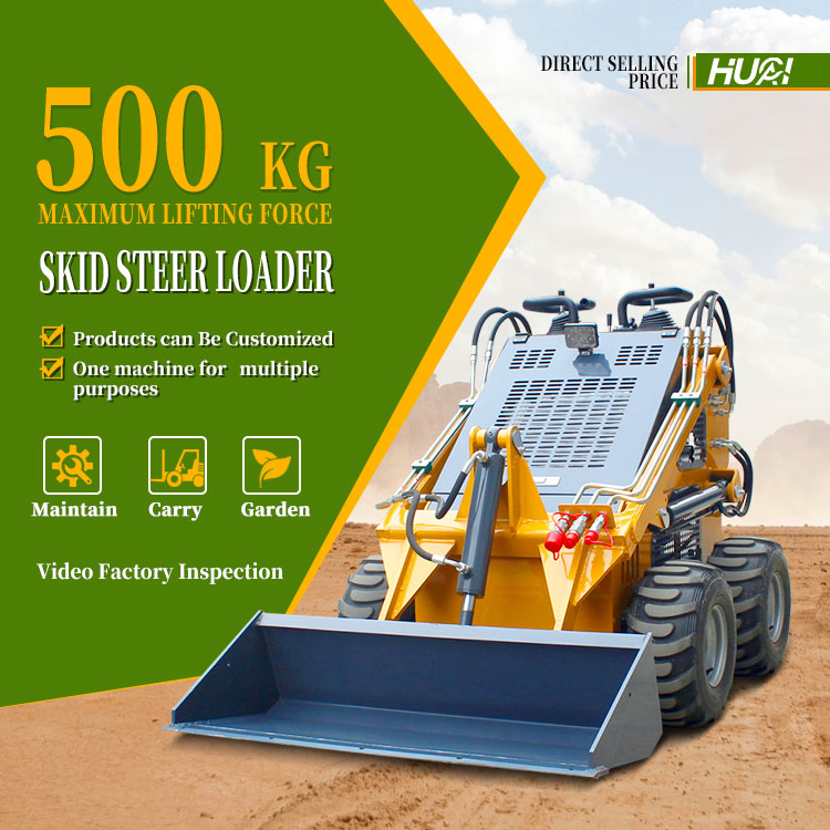 420 Wheel Skid Steer Loader with 4 in 1 Bucket Customer's Requirement and Affordable