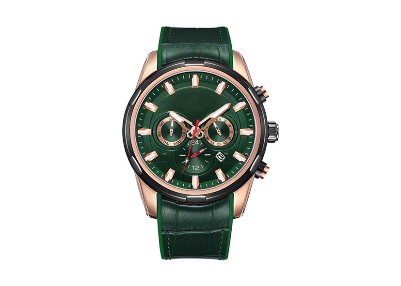 Men Design Analog Stainless Steel Waterproof Watch With Special Strap