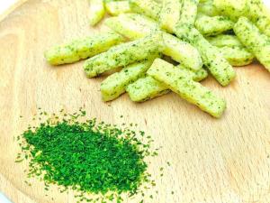 China Organic Aonori Dried Green Seaweed Algae Powder Sea Lettuce Sprinkle Seaweed Flavored French Fries wholesale