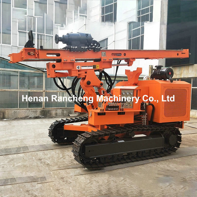84kw Solar Powered Pile Driver Equipment 20 - 100m Bore Depth 90 - 300mm Bore Dia