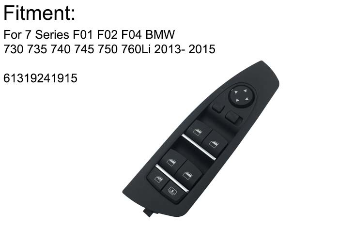 Multifunctional Master Window Control Switch For 61319241915 7 Series F01 F02