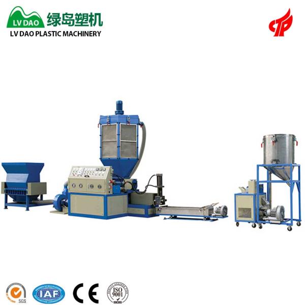 Single Screw Plastic Recycling Machine Granulating Recycling Machine 55Kw / 15Kw