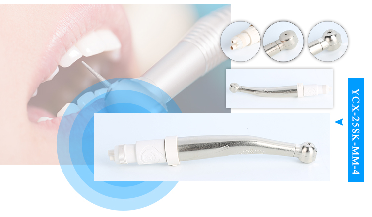 Disposable Dental Turbines Of 4 Hole Prophy Handpiece / Hygiene Handpieces For Dental